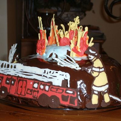 Fire Fighter Cake