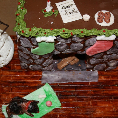 Gingerbread Fireplace