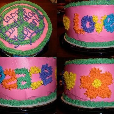 Peace Sign Cake