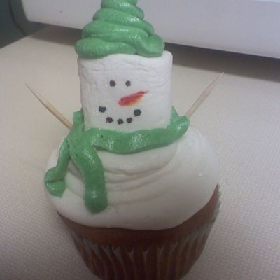 Snowman Cupcake