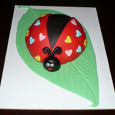 Ladybug Smash Cake
