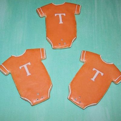 Tennessee Vols Baby Onesie Cookie