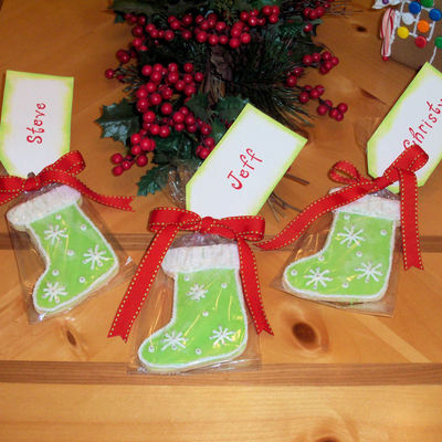 Stocking Cookie Place Cards