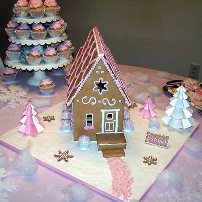 Pink Gingerbread House