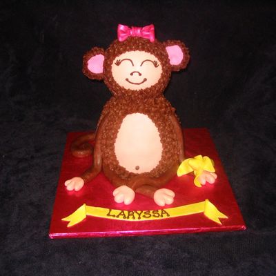 Girly Monkey Cake