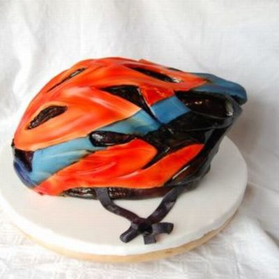Bike Helmet Cake