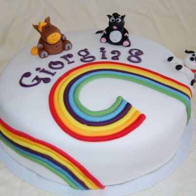 Rainbow With Animals For Giorgia