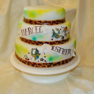 Rockabilly Wedding Cake