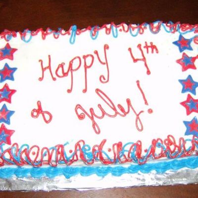 Fourth Of July Sheet Cake