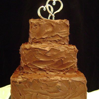 Triple Chocolate Wedding Cake