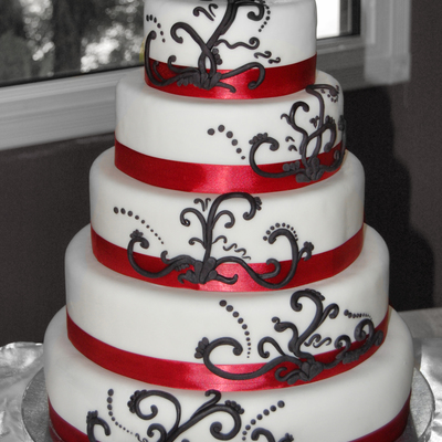 5 Tier Wedding Cake