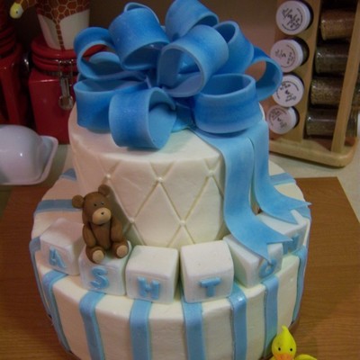 Traditional Baby Shower Cake