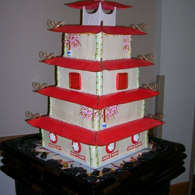 Pagoda Wedding Cake