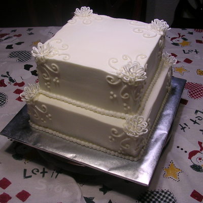 Square Wedding Cake