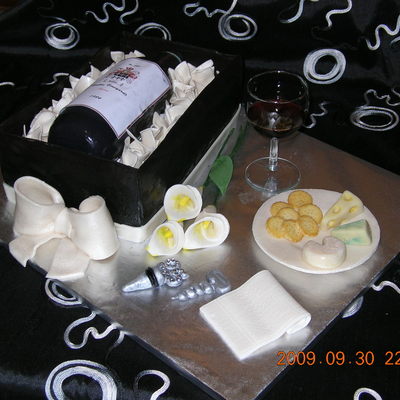 Wine Bottle Cake