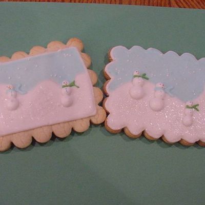 Snowmen Way Out In The Snow