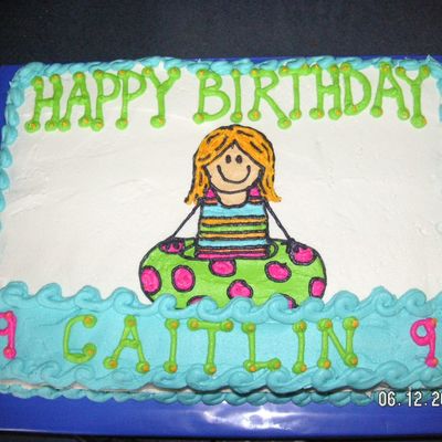 Pool Party Cake