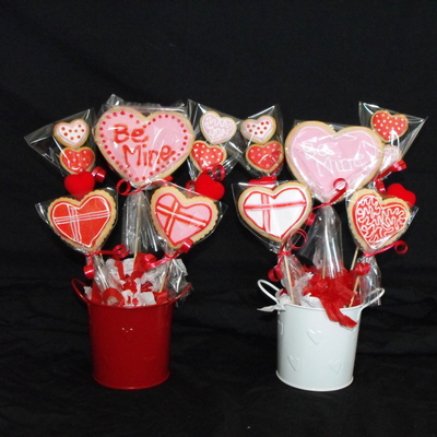Valentine Cookie Bouquets