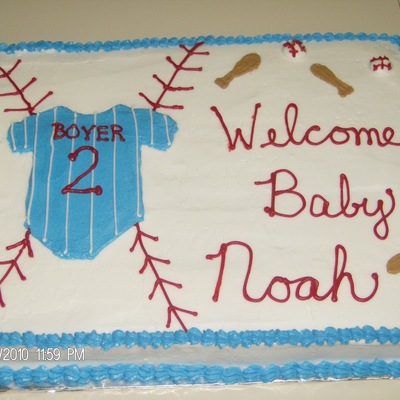 Baseball Themed Baby Shower