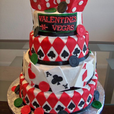 Valentines -N- Vegas Cake
