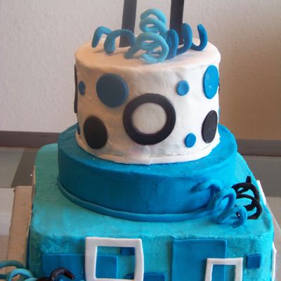 Geometric Birthday Cake