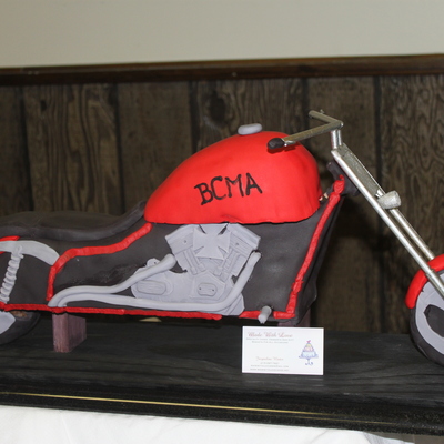 3D Motorcycle Cake