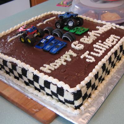 Monster Truck Birthday Cake