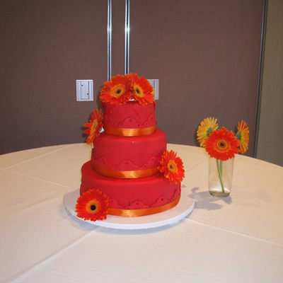Red/orange Wedding