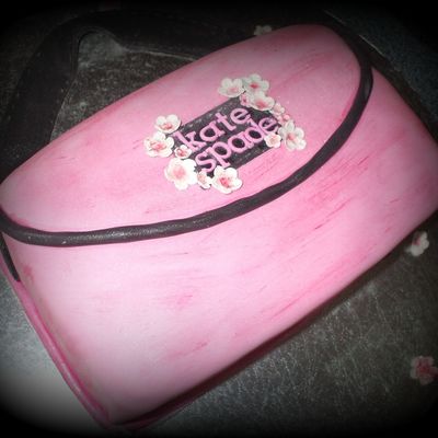 Pink/black Kate Spade Handbag