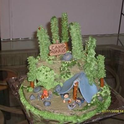 Camp Morris Camping Cake