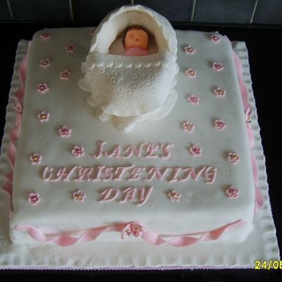 Baby's Christening Cake