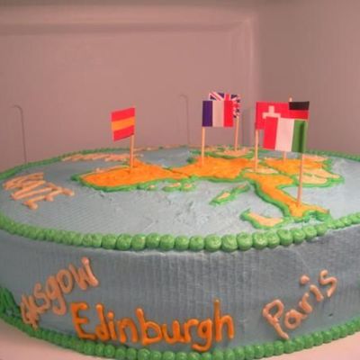 Off To Europe Cake