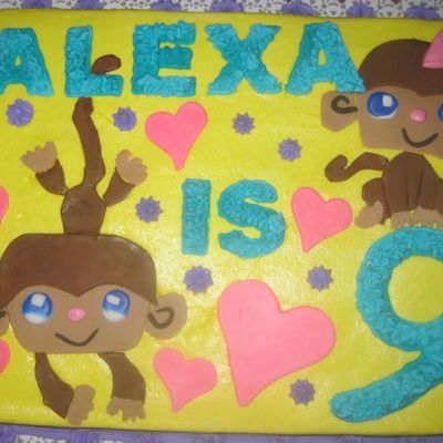Littlest Pet Shop Inspired Monkey Cake