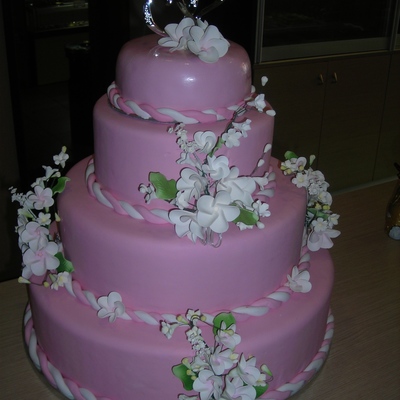 Rose Wedding Cake
