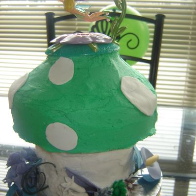 Tinkerbell On A Mushroom