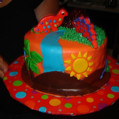 Dinosaur Birthday Cake