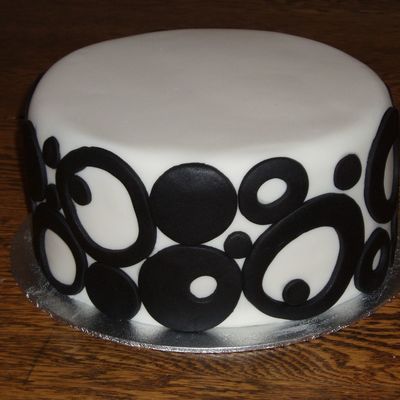 Black Circles On White