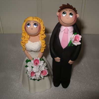 Blonde Bride With Orchids