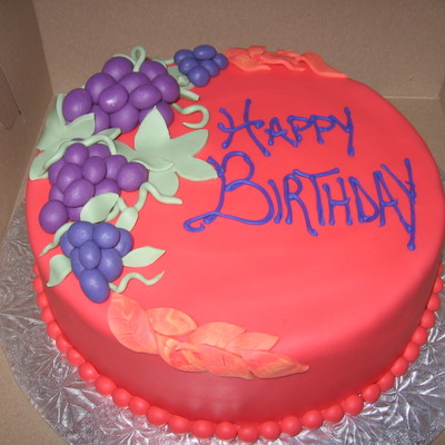 Wine/fall Themed Cake