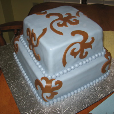 Bridal Shower Cake To Match Invitation