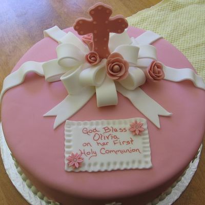 Girl Communion Cake