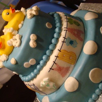 3 Tier Baby Shower Cake