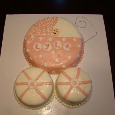 Baby Carriage Cake
