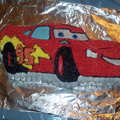 Lightning Mcqueen Birthday Cake