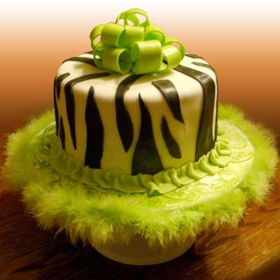 Green Zebra Cake ...