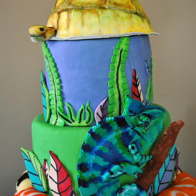 Reptiles And Amphibians Cake