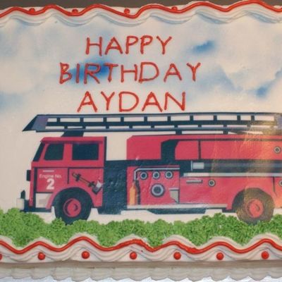 2Nd Birthday Firetruck