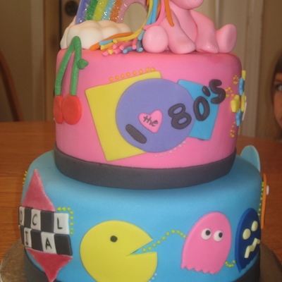Totally Awesome 80's Themed Cake
