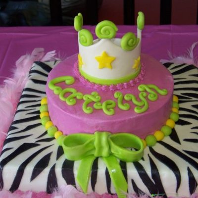 Zebra Princess Baby Shower