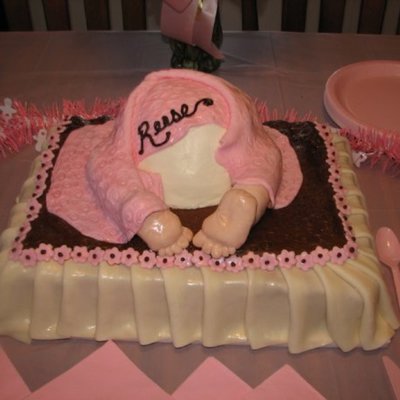 Baby Rump In Baby Bed